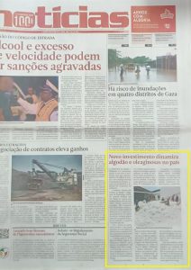 Jornal Noticias_Novo preço do Algodao e Oleagenosas Campanha 25-26